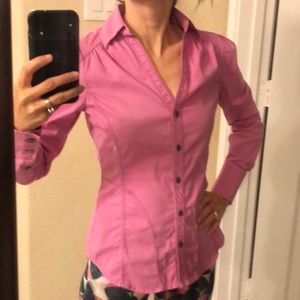 Express Pink Button Down Shirt